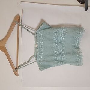 GAP Mint‎ Green Lace Cami size S